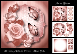 Blended Metallic Roses - Rose Gold