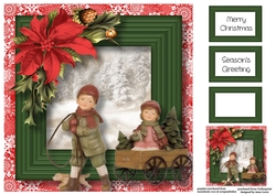The Christmas Ornament - Playing Children 8x8
