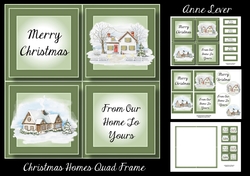 Christmas Homes Quad Frame