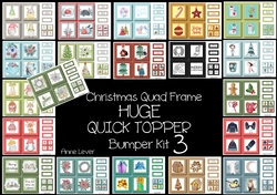Huge Christmas Quad Frame QUICK TOPPER Bumper Kit 3