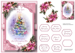 Beautiful Christmas Scene - The Christmas Tree A5