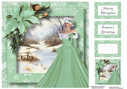 Winter Beauty - Velvet Mint 8x8