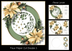 Faux Paper Cut Bauble 3