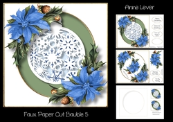 Faux Paper Cut Bauble 5