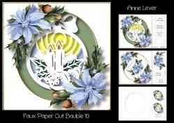 Faux Paper Cut Bauble 10