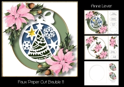 Faux Paper Cut Bauble 11