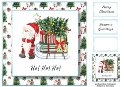 Merry Christmas Santa 1 8x8