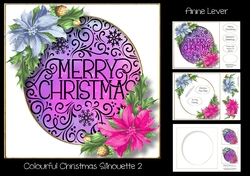Colourful Christmas Silhouette 2