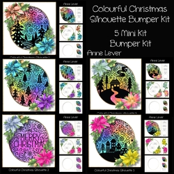 Colourful Christmas Silhouette Bumper Kit