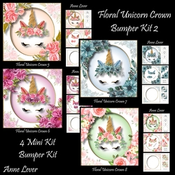Floral Unicorn Crown Bumper Kit 2