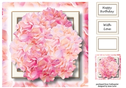 Pink Hydrangeas 8x8