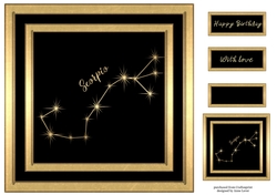 Gold Zodiac Star Constellations - Scorpio