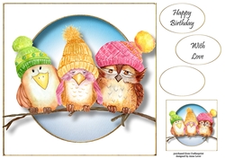 Birthday Birds 8x8