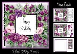Floral Birthday Frame 1
