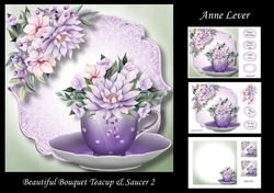 Beautiful Bouquet Teacup & Saucer 2