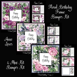 Floral Birthday Frame Bumper Kit