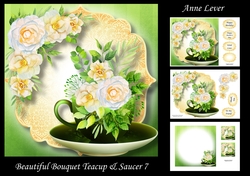 Beautiful Bouquet Teacup & Saucer 7