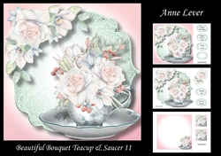 Beautiful Bouquet Teacup & Saucer 11