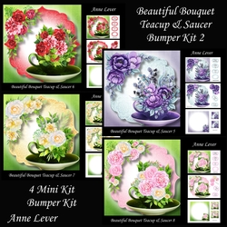 Beautiful Bouquet Teacup & Saucer Bumper Kit 2