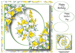 Beautiful Spring Daffodils 8x8