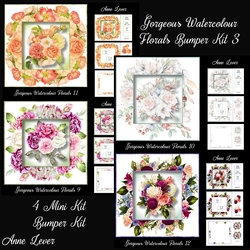 Gorgeous Watercolour Florals Bumper Kit 3