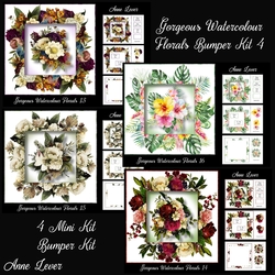Gorgeous Watercolour Florals Bumper Kit 4