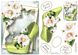 Fabulous Shoes - White Begonias A5