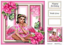 Fabulous Fairy - Rose Pink 8x8