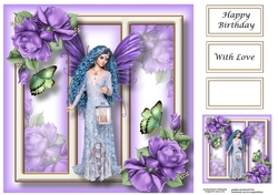 Fabulous Fairy - Pretty Purple 8x8