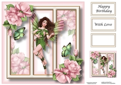 Fabulous Fairy - Dusky Rose 8x8