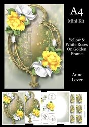A4 Special Request Yellow & White Roses
