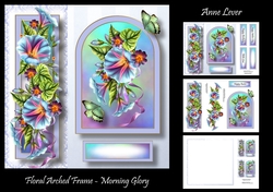 Floral Arched Frame - Morning Glory