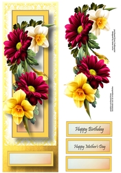 Floral Lge DL - Spring Bouquet