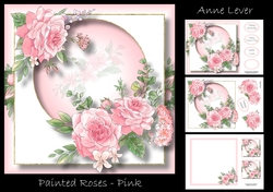 Painted Roses - Pink