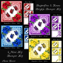 Butterflies & Roses Brights Bumper Kit
