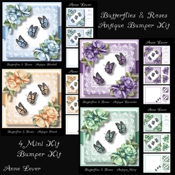Butterflies & Roses Antique Bumper Kit