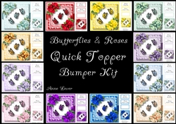 Butterflies & Roses QUICK TOPPER Bumper Kit