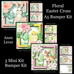 Easter Animals With Flowers & Bow Bumper Kit
