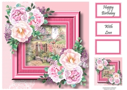 Lush Blooms At The Rose Cottage 2 8x8