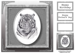 Gorgeous Tiger Painting - Male 8x8