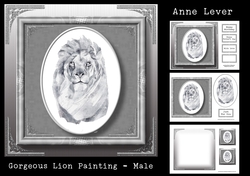 Gorgeous Lion Painting - Male