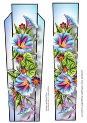 Art Deco Floral Lge DL - Morning Glory