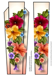 Art Deco Floral Lge DL - Petunias
