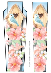 Art Deco Watercolour Lge DL - Love Bird
