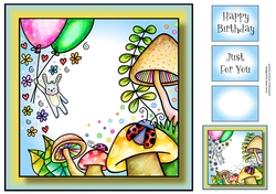Bright Happy Spring 4 8x8