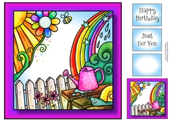 Bright Happy Spring 2 8x8
