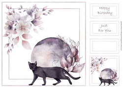 Muted Floral moon 2