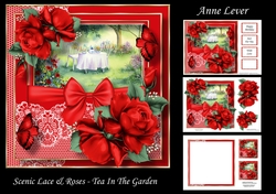 Scenic Lace & Roses - Tea In The Garden