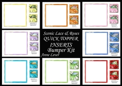 Scenic Lace & Roses QUICK TOPPER INSERTS Bumper Kit
