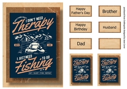 Retro Fishing A5 Poster - Fishing Therapy